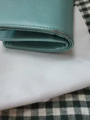 PRADA サフィアーノ 二つ折り財布 ミント