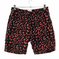 【中古】THE CRIMIE レオパード柄 ハーフパンツ L ブラック レッド クライミー[10]のサムネイル