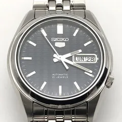 【中古】SEIKO セイコー5 腕時計 自動巻き 7S26-01V0 シルバー セイコー[10][240010503707]