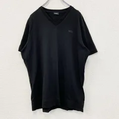 【値引き交渉OK！】古着 used　DISEL　ディーゼル　半袖Tシャツ　黒　ブラック　XLサイズ