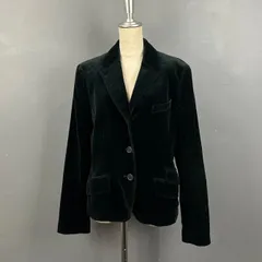 Paul Smith Black ポールスミスブラック テーラードジャケット シングル ベロア ブラック 黒 内側柄 レディース 42