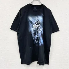 【値引き交渉OK！】古着 used　THE MOUNTAIN　ザマウンテン　半袖プリントTシャツ　タイダイ　黒　ブラック　XLサイズ
