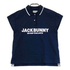 サイズ：2 JACK BUNNY ジャックバニー 半袖ポロシャツ ネイビー系