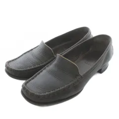 バリー BALLY ローファー パンプス スリッポン レザー ラウンドトゥ ローヒール 36 23cm 茶色 ブラウン /XZ ■GY18