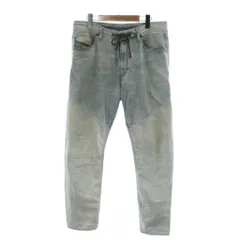 ディーゼル DIESEL BAKARI-NE ジョグジーンズ ジョグデニム スウェットパンツ 28 ライトブルー 水色 ダメージ加工 RN93243 CA25594 /PP ■GY01