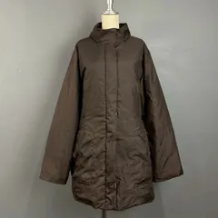 HIROKO BIS HIROKO KOSHINO Down Jacket ヒロコビス ヒロココシノ ダウンジャケット ハイネック 比翼ジップ ブラウン レディースのサムネイル