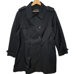 LAUREN RALPH LAUREN/ローレン ラルフローレン トレンチコート オーバーサイズ GUATEMALA製 XLサイズ ブラック