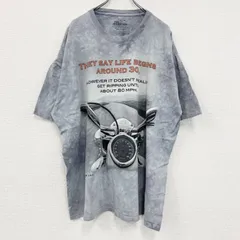 【値引き交渉OK！】古着 used　THE MOUNTAIN　ザマウンテン　半袖プリントTシャツ　タイダイ　灰色　グレー　3XLサイズ