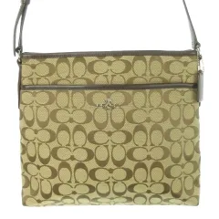 コーチ COACH ショルダーバッグ ブラウン ロゴ シグネチャー キャンバス /CK36 ■GY11