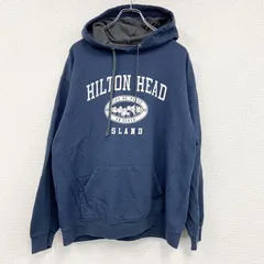 【値引き交渉OK！】古着 used　スウェットパーカー/フーディー　紺　ネイビー