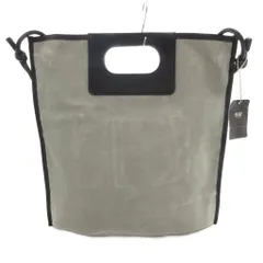 ear PAPILLONNER タグ付き ハンドバッグ 手提げ スエードレザー 牛革 グレー /FF ■GY03