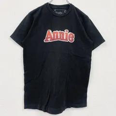 【値引き交渉OK！】古着 used　Annie　半袖プリントTシャツ　ミュージカルT　黒　ブラック　Ｍサイズ