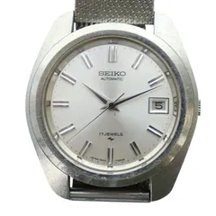 セイコー SEIKO 腕時計 ウォッチ 17石 自動巻き ロゴ カレンダー付き デイト シルバー色 7005-7031 ■GY18 /MQ