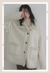 LIAN ムートンボアミドルコート 　lumier  リュミエ　リアン