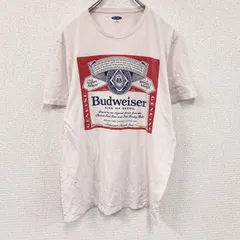 【値引き交渉OK！】古着 used　OLD NAVY　Budweiser 　バドワイザー　半袖プリントTシャツ　企業Ｔ　アドバタイジング　ピンク　Mサイズ