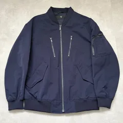 UNIQLO ユニクロ 美品 ＋J ジルサンダー オーバーサイズブルゾン MA-1 ネイビー L