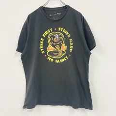 【値引き交渉OK！】古着 used　COBRA KAI　コブラ会　半袖プリントTシャツ　ムービーT　Netflix　黒　ブラック　XLサイズ