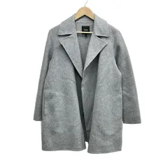 theory(セオリー) コート サイズS レディース美品  - ライトグレー×ネイビー 長袖/春/秋