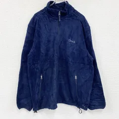 【値引き交渉OK！】古着 used　～00s　LAND’S END　ランズエンド　フリースジャケット/ボアジャケット　ヴィンテージ　紺　ネイビー　XLサイズ