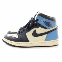 ナイキ NIKE エアジョーダン1 レトロ オブシディアン ハイカット AIR JORDAN1 RETRO HIGH OG OBSIDIAN UNIVERSITY スニーカー 26.5 青 ブルー 白 ホワイト 555088-140 /MP ■GY01