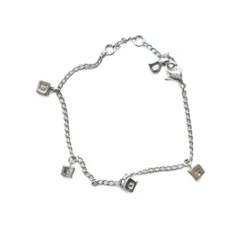 クリスチャンディオール Christian Dior ブレスレット アクセサリー ロゴ チャーム シルバーカラー 銀色 ■GY19 /MQ ■OH