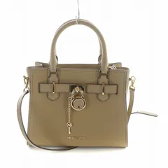 マイケルコース MICHAEL KORS ハミルトン スモール サッチェル HAMILTON SM SATCHEL ハンドバッグ ショルダー 2WAY レザー PVC トート ロゴ金具 ロゴ ベージュ 35T1GHMS1L ■GY11 /MQ