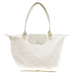 ロンシャン LONGCHAMP ルプリアージュ トートバッグ 白 ホワイト 総柄 /FF ■GY03