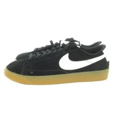 ナイキ NIKE W BLAZER LOW SD スニーカー ローカット 26cm 黒 ブラック AV9373-007 大きいサイズ /AO22 ■GY18