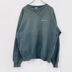 【値引き交渉OK！】古着 used　～00s　Champion　チャンピオン　スウェット/トレーナー　前V　ヴィンテージ　緑　グリーン　XLサイズ