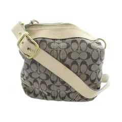 コーチ COACH 10403 ショルダーバッグ 斜めがけ キャンバス レザー シグネチャー ロゴ グレー ■GY18 /MQ