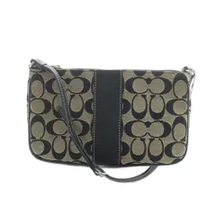 コーチ COACH 6338 ショルダーバッグ キャンバス レザー シグネチャー ロゴ 茶 ブラウン 黒 ブラック ■GY11 /MQ