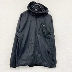 【値引き交渉OK！】古着 used　00s　NIKE　ナイキ　ナイロンジャケット　ヴィンテージ　黒　ブラック　Lサイズ
