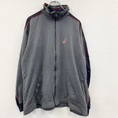 【値引き交渉OK！】古着 used　～90s　asics　アシックス　トラックジャケット/ジャージ　ヴィンテージ　灰色　グレー