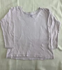 【130㎝】Garau白色長袖インナー