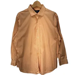 Polo by Ralph Lauren ポロバイラルフローレン 90年代/90's ストライプ柄 CLASSIC FIT 長袖シャツ HongKong製 161/2サイズ オレンジ