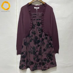 #wnc ギャラリービスコンティ GALLERY VISCONTI ワンピース 2 ボルドー タグ付き 新品同様 重ね着風 レディース [863571]