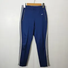 adidas アディダス デサント製 トラック パンツ ジャージ スリーストライプス スポーツ トレーニング 80s 90s 古着 ヴィンテージ ブルー系 2号 B149