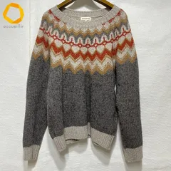 #wnc ポールスチュアート PaulStuart ニット・セーター M グレー 茶系 赤系 レディース [973867]