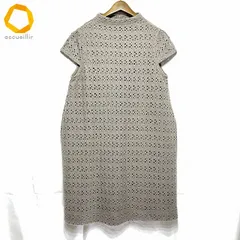 #wnc 洋服屋 youfukuya ワンピース M カーキ カットワーク 半袖 膝丈 レディース [981415]