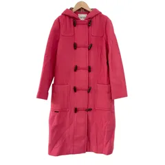  mademoiselle NON NON  マドモアゼルノンノン　ダッフルコート　ロングコート　ピンク　レディース　ウール　カシミヤ混【Z1751】