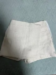 ザラ ツイードパンツ アイボリー xs