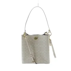 コーチ COACH ハンド ショルダーバッグ 2WAY PVC レザー ロゴ シグネチャー 白 ホワイト 89003 ■GY18 /MQ