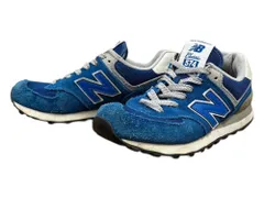NEW BALANCE (ニューバランス) ML574VTR ローカットスニーカー スエード 23cm US5D ブルー レディース/078