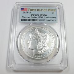 2021年 オーストラリア 銀貨 PCGS MS70 FDI イルカ コイン - メルカリ