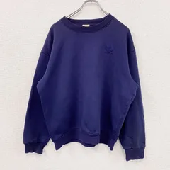 【値引き交渉OK！】古着 used　～90s　adidas　アディダス　スウェット/トレーナー　ヴィンテージ　デサント期　紺　ネイビー　Oサイズ