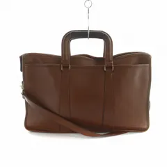 コーチ COACH オールドコーチ ヴィンテージ USA製 5282 ビジネスバッグ ショルダー 2WAY 書類カバン ブリーフケース ロゴ レザー 茶 ブラウン ■GY18 /MQ