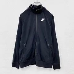 【値引き交渉OK！】古着 used　NIKE　ナイキ　トラックジャケット/ジャージ　黒　ブラック　XLサイズ