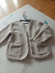 フリースジャケット アイボリー