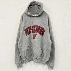 【値引き交渉OK！】古着 used　90s　RUSSELL ATHLETIC　ラッセル　スウェットパーカー/フーディー　ヴィンテージ　グレー　XLサイズ