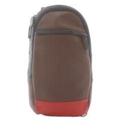 コーチ COACH ボディバッグ スリングバッグ ショルダー レザー ロゴ 茶色 ブラウン オレンジ F70922 /XZ ■GY18